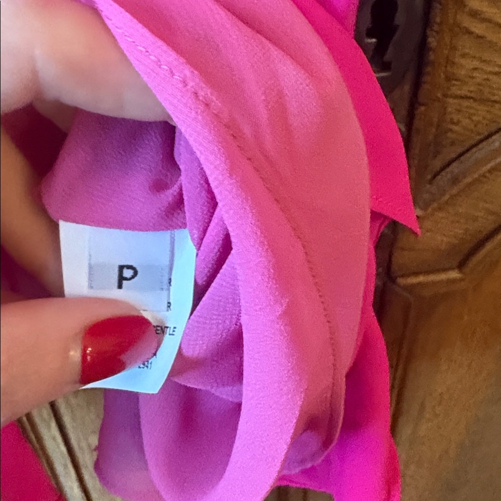 Amanda Uprichard Silk Cutout Magenta Dress Medium - Picture 5 of 13
